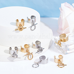 8Pcs 4 Styles 304 Stainless Steel Open Cuff Finger Rings&nbsp;RJEW-UN00006