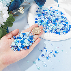 Opaque & Transparent Resin Cabochons&nbsp;RESI-WH0034-08B