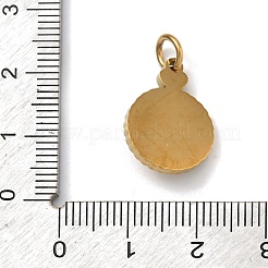 304 Stainless Steel Micro Pave Clear Cubic Zirconia Pendants&nbsp;STAS-Z189-07G