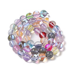 Electroplated Synthetic Moonstone Beads Strands&nbsp;G-C131-A01-02