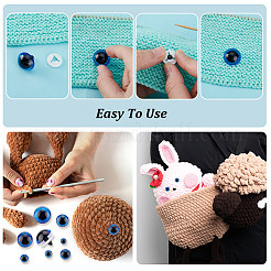 64Pcs 8 Styles Craft Plastic Doll Eyes&nbsp;DOLL-GA0001-18