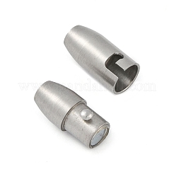 Non-Tarnish 304 Stainless Steel Locking Tube Magnetic Clasps&nbsp;X-STAS-F194-20P