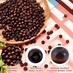 Dyed Natural Wood Beads&nbsp;WOOD-GO0001-07A