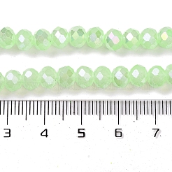 Baking Electroplate Glass Beads Strands&nbsp;DGLA-A039-J8mm-B10