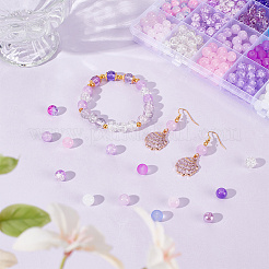DIY Round Imitation Acrylic Pearl and Glass Beads Jewelry Making Finding Kits&nbsp;DIY-SP0002-78F