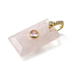 Natural Rose Quartz Pendants&nbsp;GG-CBA7610-05G-02