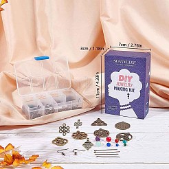 DIY Dangle Earring Making Kits&nbsp;DIY-SC0014-04AS