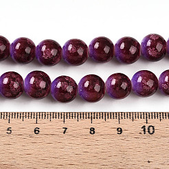 Baking Paint Glass Beads Strands&nbsp;DGLA-N008-10mm-04