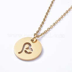 304 Stainless Steel Pendant Necklaces&nbsp;NJEW-E147-04G