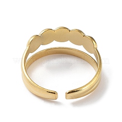 304 Stainless Steel Open Cuff Ring Components&nbsp;STAS-F301-13G