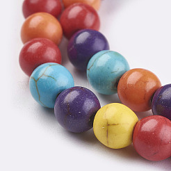 Synthetic Turquoise Beads Strands&nbsp;LS-TURQ-D039-M