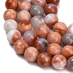 Natural Mexican Pink Agate Beads Strands&nbsp;GG-CBA07EB-A01-01