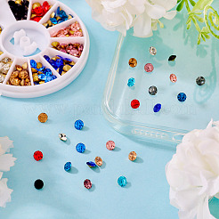 Pointed Back Glass Rhinestone Cabochons&nbsp;RGLA-YS0001-04C