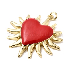 Brass Enamel Pendants&nbsp;KK-P338-22G