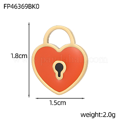304 Stainless Steel Enamel Pendants&nbsp;STAS-OY006-48G