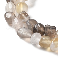 Natural Grey Agate Beads Strands&nbsp;G-F465-29-01