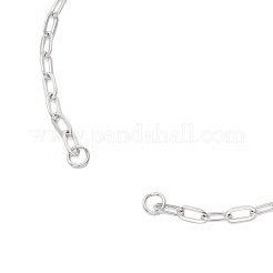 2.5MM 304 Stainless Steel Paperclip Chain Slider Bracelet Making&nbsp;X-AJEW-JB01402