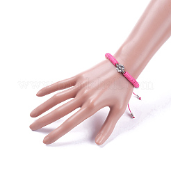 Adjustable Nylon Cord Braided Bead Bracelets&nbsp;BJEW-JB05103-02