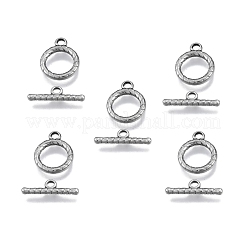 Non-Tarnish 201 Stainless Steel Toggle Clasps&nbsp;STAS-N099-36