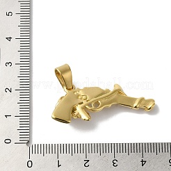 PVD Vacuum Plating 304 Stainless Steel Pendants&nbsp;X-STAS-B069-41G-02