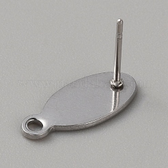 304 Stainless Steel Stud Earring&nbsp;STAS-WH0017-028P