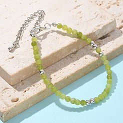 Natural Peridot Bead Bracelet&nbsp;ZW6419-4
