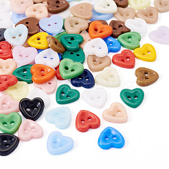 80Pcs 2-Hole Porcelain Buttons&nbsp;PORC-PJ0001-02E