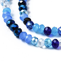 Electroplate Glass Beads Strands&nbsp;EGLA-T020-12A