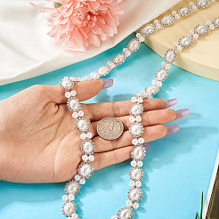 Flower Iron Rhinestone Cup Chains&nbsp;FIND-TAC0007-17D
