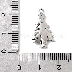 Christmas Brass Micro Pave Cubic Zirconia Pendants&nbsp;KK-L258-04P-A02