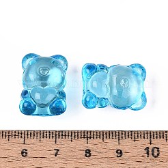 Baking Paint Transparent Glass Beads&nbsp;DGLA-N018-02C