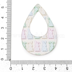 Printed Transparent Acrylic Pendants&nbsp;FIND-K017-15B-02