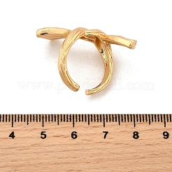 Brass Adjustable Cuff Open Rings for Women&nbsp;RJEW-Z097-03G-01