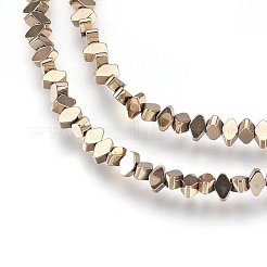 Electroplate Non-magnetic Synthetic Hematite Bead Strands&nbsp;G-I208-18-A-S