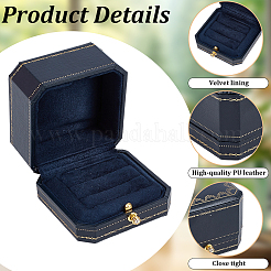 Rectangle Cardboard Jewelry Couple Ring Storage Boxes&nbsp;CON-CL0001-15
