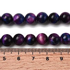 Natural Tiger Eye Beads Strands&nbsp;G-F561-8mm-B07