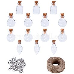 Glass Jar Glass Bottles&nbsp;AJEW-PH0015-06