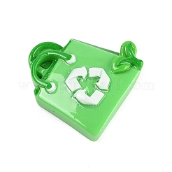 Environmental Protection Theme Opaque Resin Cabochons&nbsp;LS-CRES-Z013-03C