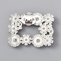 Alloy Crystal Rhinestone Shoe Buckle Clips&nbsp;FIND-WH0097-94P