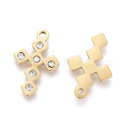 316 Surgical Stainless Steel Tiny Cross Charms&nbsp;STAS-F256-020G