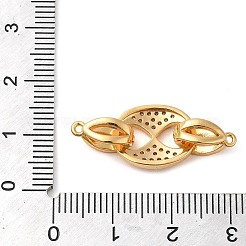 Brass Micro Pave Clear Cubic Zirconia Fold Over Clasps&nbsp;KK-M270-07G