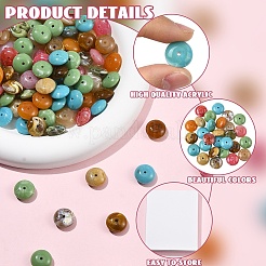 160Pcs 8 Colors Acrylic Imitation Gemstone Beads&nbsp;MACR-YW0004-87