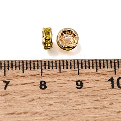 Brass Rhinestone Beads&nbsp;RB-K001-02G-02