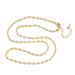 2.5MM Brass Rice Ball Chain Necklaces&nbsp;NJEW-P339-04G