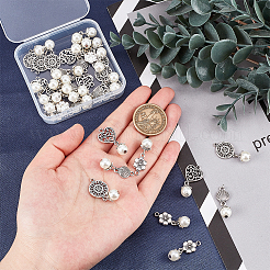 8 Sets Acrylic Imitated Pearl Pendants&nbsp;FIND-AR0003-38