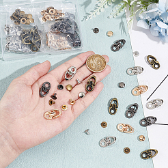 40 Sets 4 Colors Alloy Boot Lace Hooks&nbsp;FIND-PH0020-94