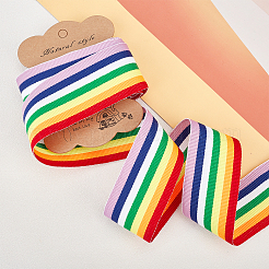 Stripe Double Face Rainbow Ribbon&nbsp;OCOR-FG0001-06