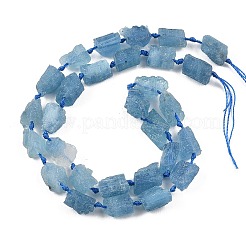 Raw Rough Natural Aquamarine Beads Strands&nbsp;G-D101-A05-02