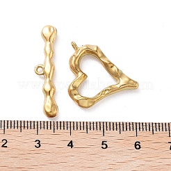 Ion Plating(IP) 304 Stainless Steel Toggle Clasps&nbsp;STAS-A092-08A-G