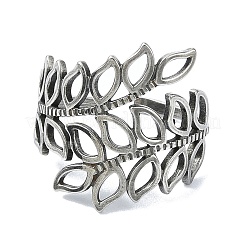 304 Stainless Steel Cuff Rings&nbsp;RJEW-M019-17P